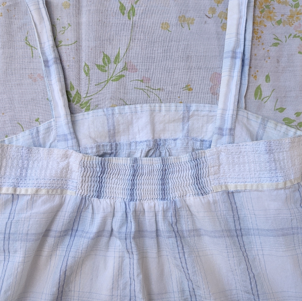 Baby Blue Cotton Prairie Top - Picture 3 of 4